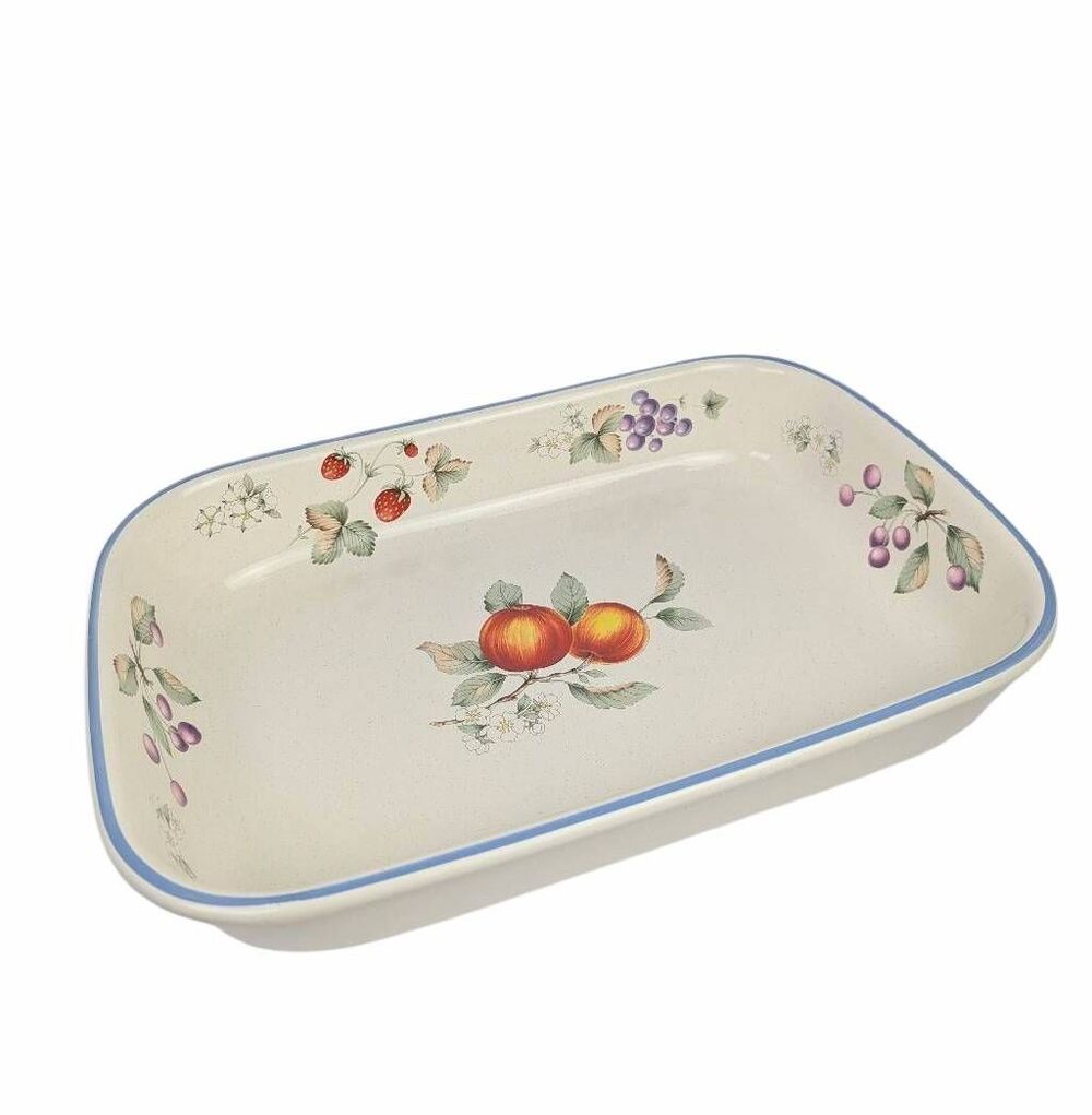 Savoir Vivre Luscious Fruit & Berries rectangle casserole lasagna baking dish